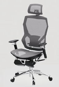 Leather Game Home Mesh Mid Back Ergonomic Office Chair